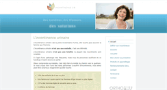 Desktop Screenshot of incontinence.fr